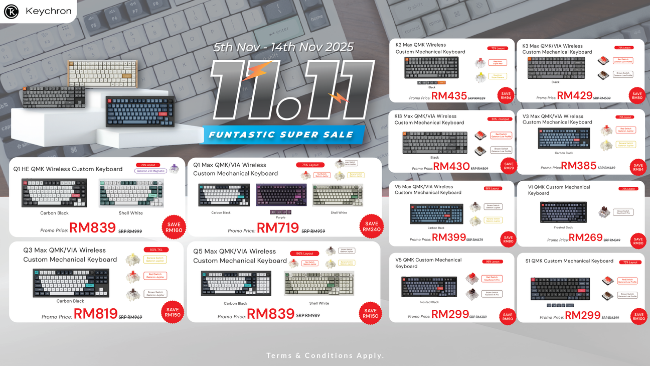 Keychron 11.11 Funtastic Super Sales