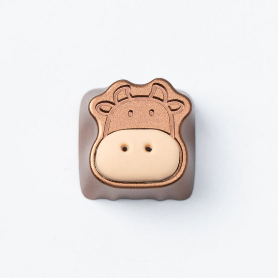  Cute Cows Aluminium Alloy Artisan Keycap