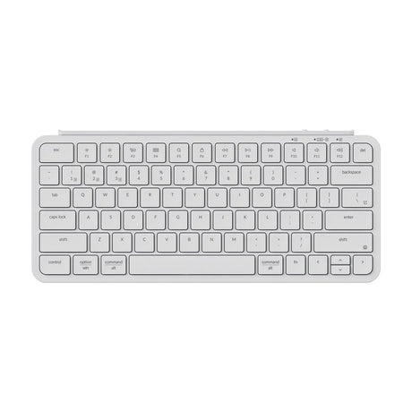 Keychron B1 Pro Ultra Slim Wireless Keyboard 75 Percent Layout for Mac Windows and Android Ivory White