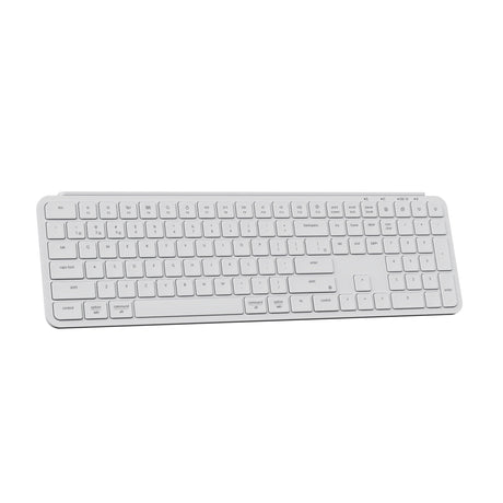 Keychron B6 Pro Ultra Slim Wireless Keyboard full size Layout for Mac Windows Linux Ivory White