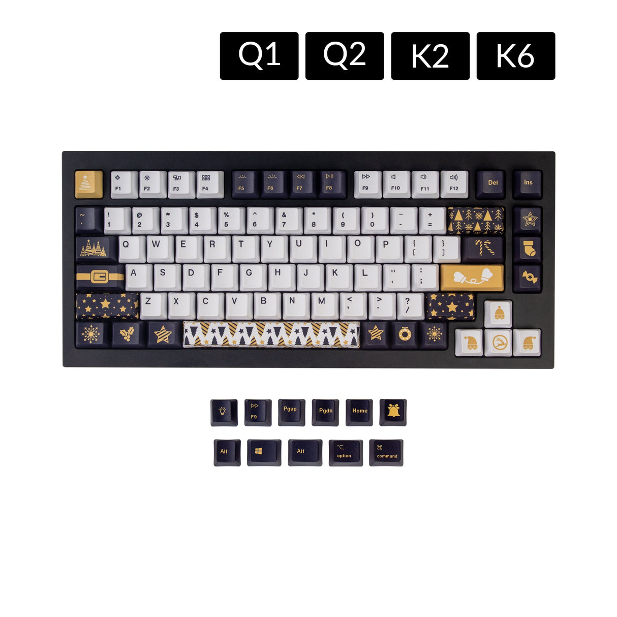 OEM Dye-Sub PBT Keycap Set - Christmas Gift