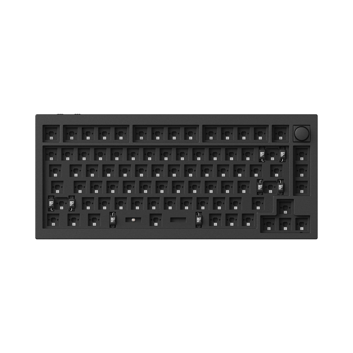 Keychron Q1 HE 75% Layout Wireless QMK Custom Gateron Magnetic Switch Keyboard Carbon Black Barebone