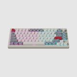 Keychron Q1 Max QMK VIA Wireless Custom Mechanical Keyboard 75% Layout Aluminum White Side-Printed PBT Keycaps for Mac Windows Linux