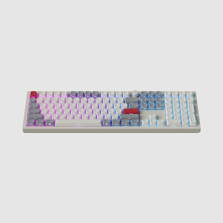 Keychron Q6 Max QMK VIA Wireless Custom Mechanical Keyboard 100% Layout Aluminum White Side-Printed PBT Keycaps for Mac Windows Linux