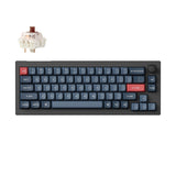 Keychron V2 Max QMK Wireless Custom Mechanical Keyboard 65 Percent Layout Fully Assembled Knob for Mac Windows Linux Gateron Jupiter Brown