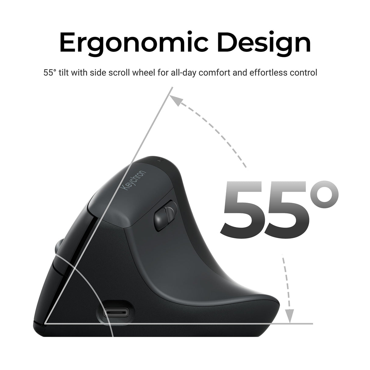 Keychron BM27 Wireless Ergonomic Mouse