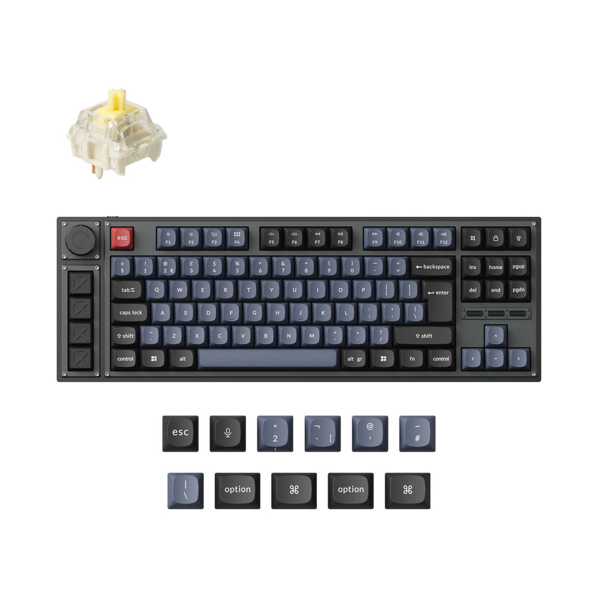 Lemokey L3 QMK Wireless Custom Mechanical Keyboard Gateron Jupiter Banana Version UK ISO Layout Keyboard