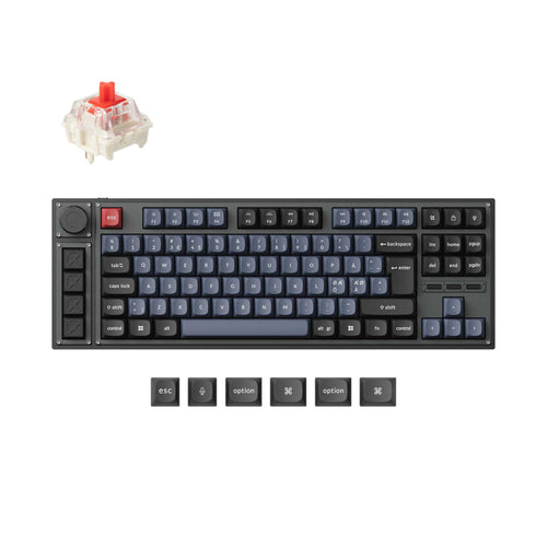 Lemokey L3 QMK Wireless Custom Mechanical Keyboard Gateron Jupiter Red Version Nordic ISO Layout Keyboard