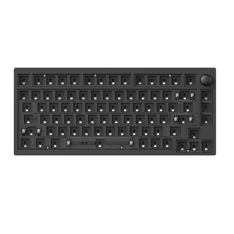 Lemokey P1 Pro QMK/VIA Wireless Custom Gaming Keyboard 75 Percent Layout Aluminum Carbon Black Barebone for Windows Mac Linux