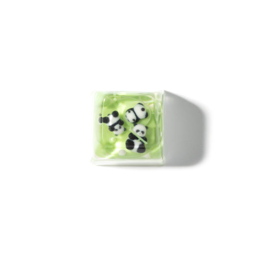 Three Pandas Resin Artisan Keycap