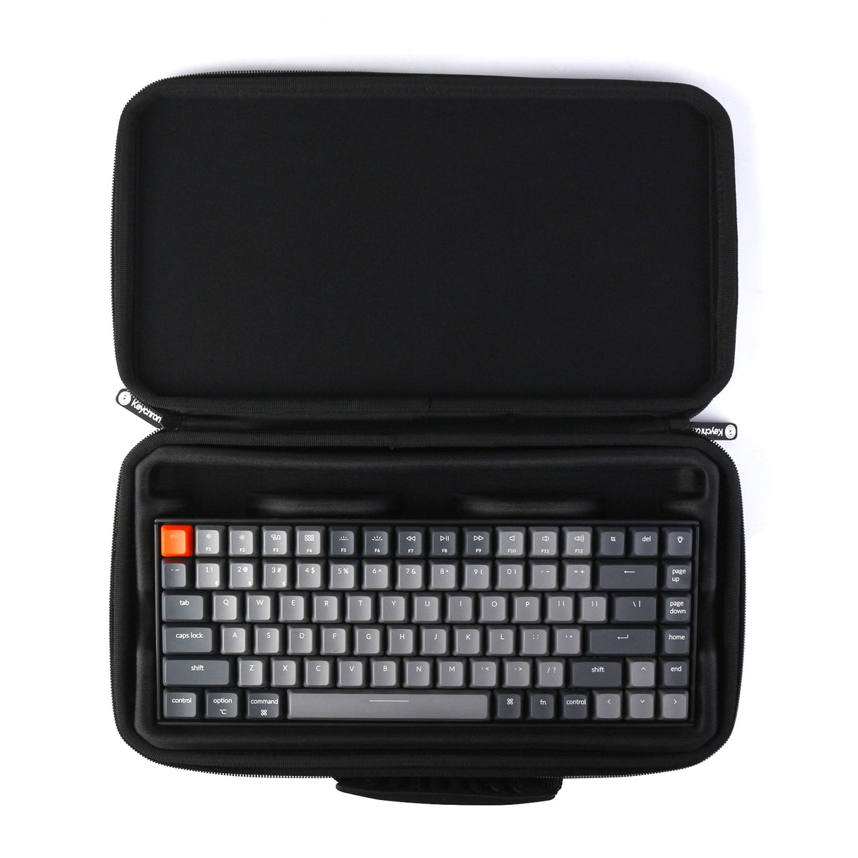 Crafted with canvas and EVA plastic, the Keychron keyboard carrying case is designed to protect your keyboard in style.